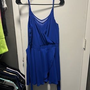 Blue mini dress
